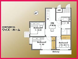 ベルハイム西荻窪第2 3DKの間取図画像