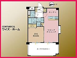スパシェリーヴァ浅草 1LDKの間取図画像