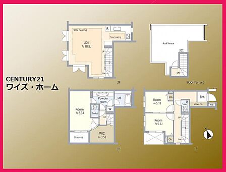 【間取り図】 3LDK