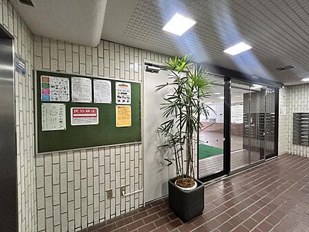 優雅さも感じられる重厚で高級感のあるエントランスです。