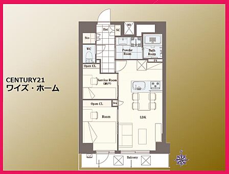 【間取り図】1SLDK