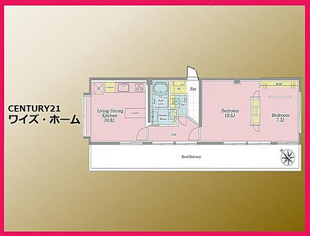 【間取り図】2LDK