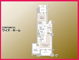 文京区西片2丁目マンション 2LDKの間取図画像