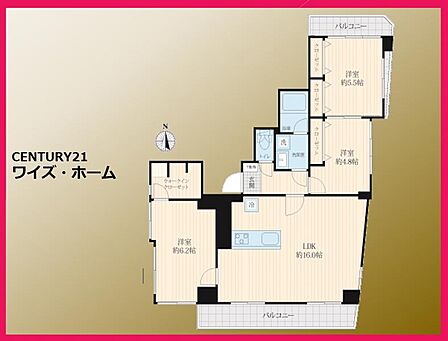 【間取り図】 3LDK