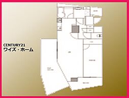 スカーラ白金シティプラザ 1LDKの間取図画像
