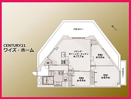 【間取り図】3LDK