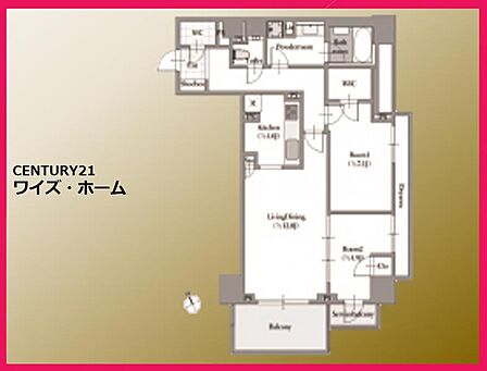 【間取り図】2LDK