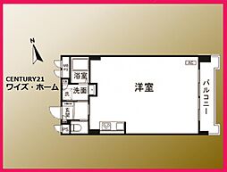 グランドパレス田町 ワンルームの間取図画像