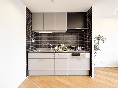 【キッチン】機能的で使い勝手のいいキッチンは効率良くお料理もはかどります