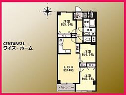 シーアイマンション碑文谷 3LDKの間取図画像