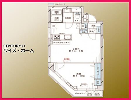 【間取り図】1LDK