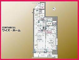 プレール・ドゥーク東京EAST3 1LDKの間取図画像