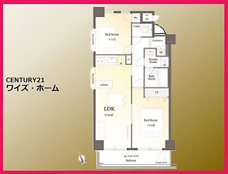【間取り図】2LDK