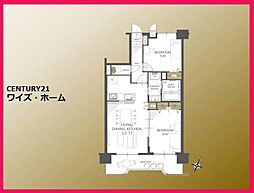 レクセル青戸 2LDKの間取図画像