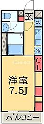 リブリ・桂 1Kの間取図画像