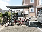 屋根付きの駐輪場です