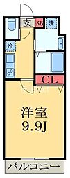 金太郎ヒルズ18'★ 1Kの間取図画像