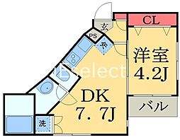 Soare 1DKの間取図画像