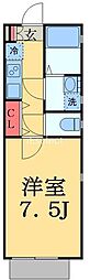 アフェット院内2 1Kの間取図画像