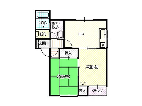 リラコート 202｜新潟県上越市上源入(賃貸アパート2DK・2階・44.62㎡)の写真 その2