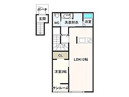 間取図画像 1LDK