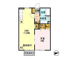 間取図画像 1LDK
