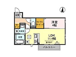 間取図画像 1LDK