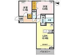 間取図画像 2LDK