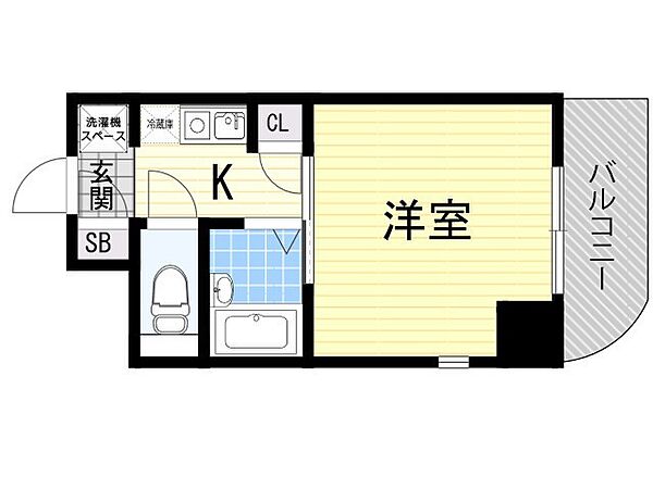 リーガル新大阪 ｜大阪府大阪市淀川区東三国１丁目(賃貸マンション1K・4階・17.98㎡)の写真 その2