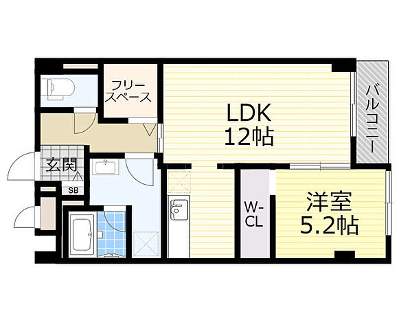 プール・トゥジュールブラン ｜大阪府大阪市東淀川区豊里２丁目(賃貸マンション1LDK・1階・47.43㎡)の写真 その2