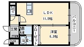 メゾンリュート2番館  ｜ 大阪府大阪市東淀川区下新庄４丁目5番29号（賃貸マンション1LDK・2階・37.13㎡） その2