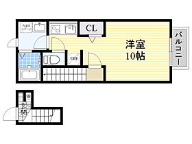 アネックス藤EAST  ｜ 大阪府大阪市東淀川区下新庄６丁目18番25号（賃貸アパート1R・2階・33.12㎡） その2