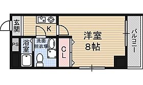 第2クリスタルハイム新大阪 203 ｜ 大阪府大阪市淀川区西宮原２丁目5番33号（賃貸マンション1K・2階・26.64㎡） その2