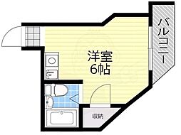 ビルディング7 ワンルームの間取図画像