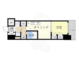 ザ・パークハビオ塚本 1DKの間取図画像