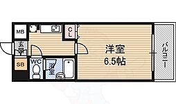 ダイアパレス新大阪宮原 1Kの間取図画像