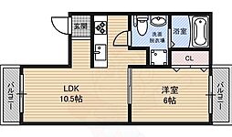 カテナ豊里 2階/-