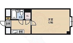 チサンマンション第7新大阪 1Kの間取図画像
