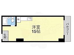 フルーレ新大阪 ワンルームの間取図画像