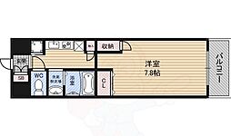 クラウンハイム淡路駅前通 1Kの間取図画像