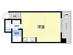 ミールズ新大阪 ワンルームの間取図画像