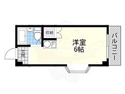 ベルメゾンロゼ ワンルームの間取図画像
