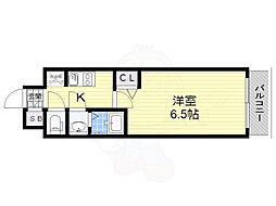 スワンズシティ新大阪ヴィーヴォ 1Kの間取図画像