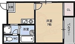 グレースヴィラ 1Kの間取図画像