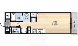 セレブコート新北野 ワンルームの間取図画像
