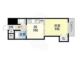 ロイヤルハイツ菅原 1DKの間取図画像