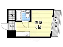 シティ西三国マンション ワンルームの間取図画像