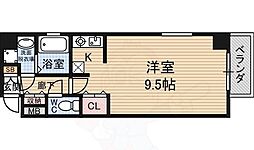 キャピトル新大阪 1Kの間取図画像