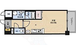 エル・セレーノ東三国 1Kの間取図画像