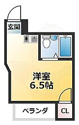 ビルディング7 ワンルームの間取図画像